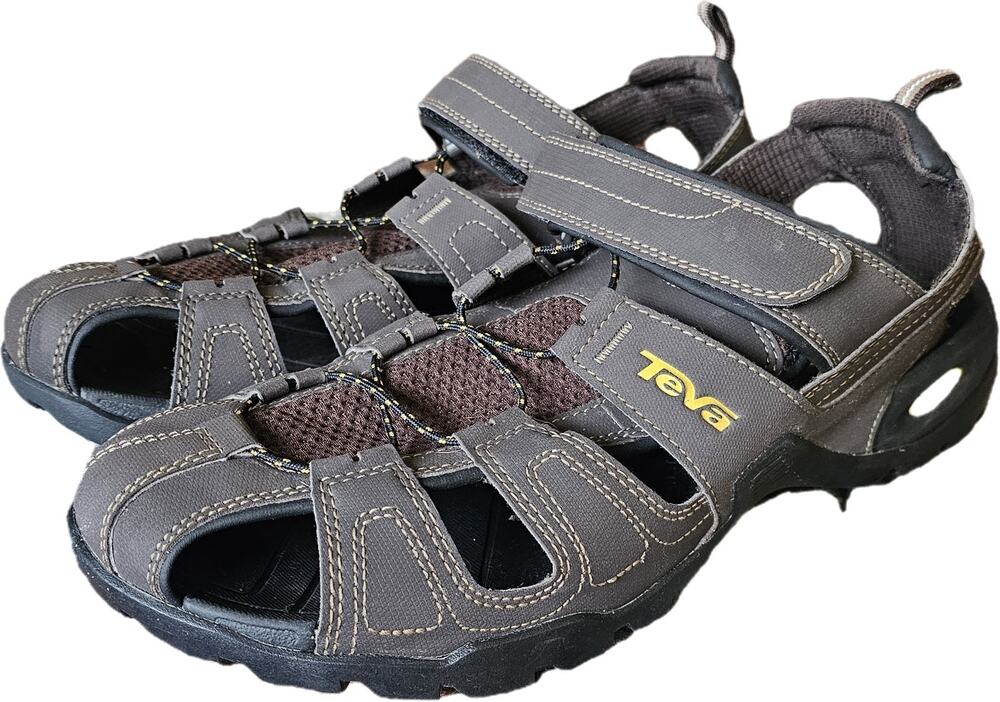 TEVA Forebay Water Sandals Turkish Coffee Gorpcore Hiking Outdoor 12 EUC